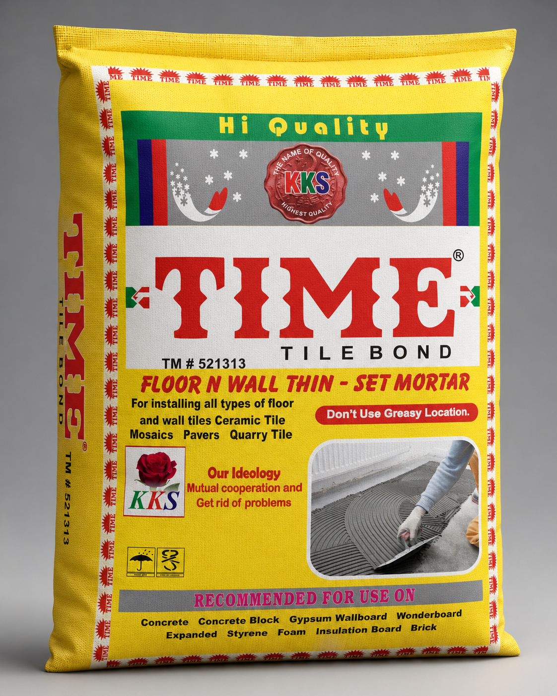 Time Tile Bond Vector Illustration